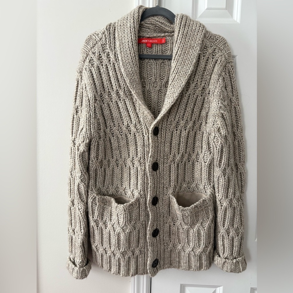 Jackthreads Chunky Oversized Cableknit Cardigan - image 2